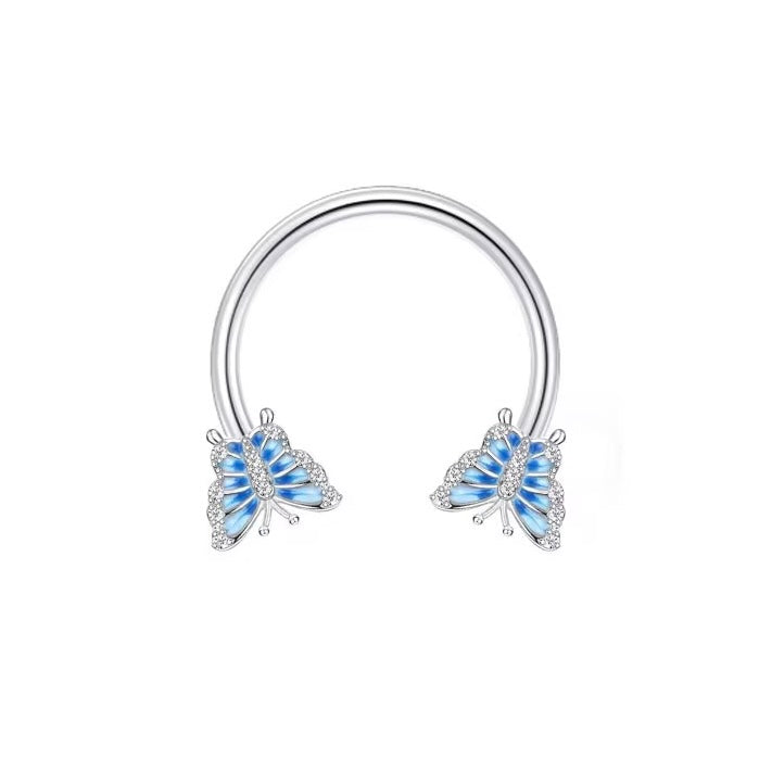 CRYSTAL WINGS Septum Ring