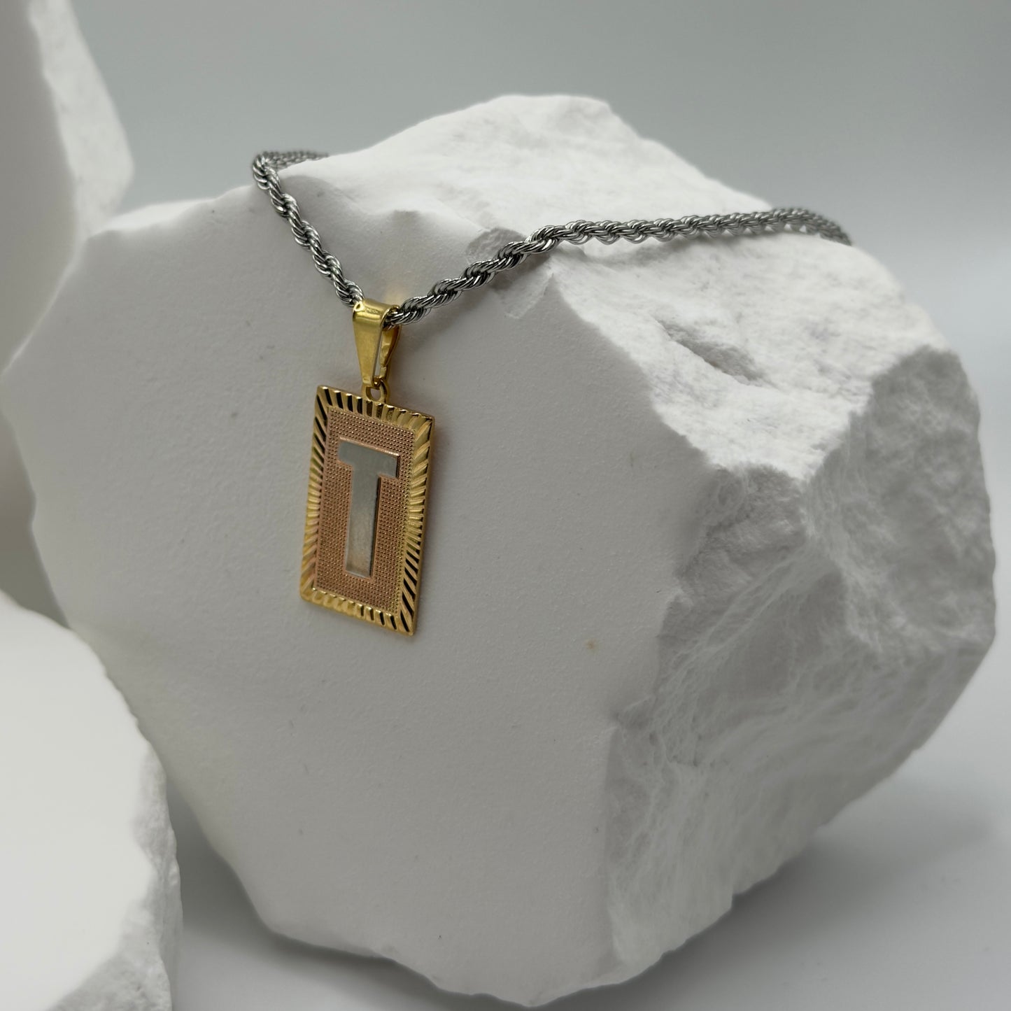 STAMPED & CLAIMED Initial Pendant