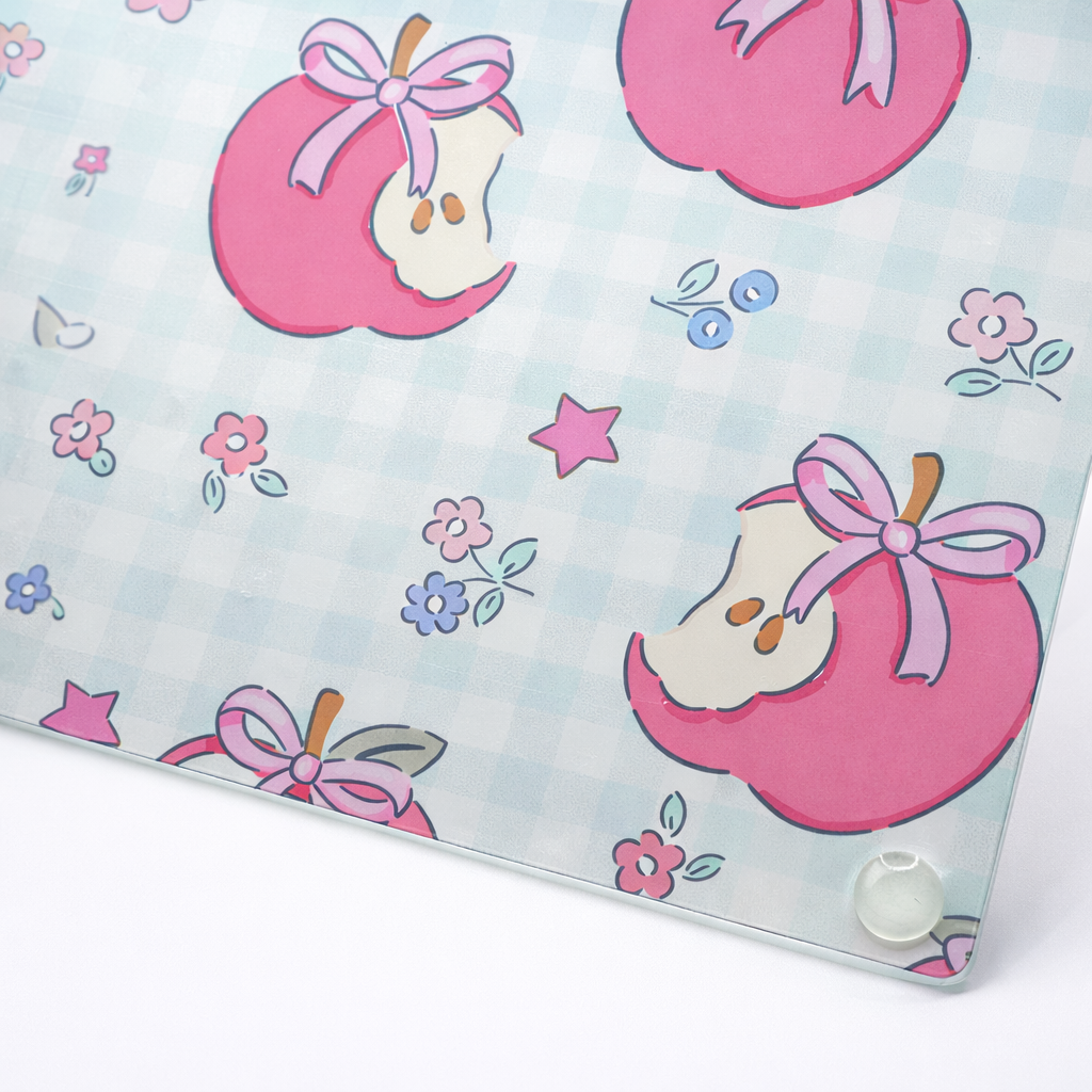 SWEET ORCHARD Glass Cutting Board