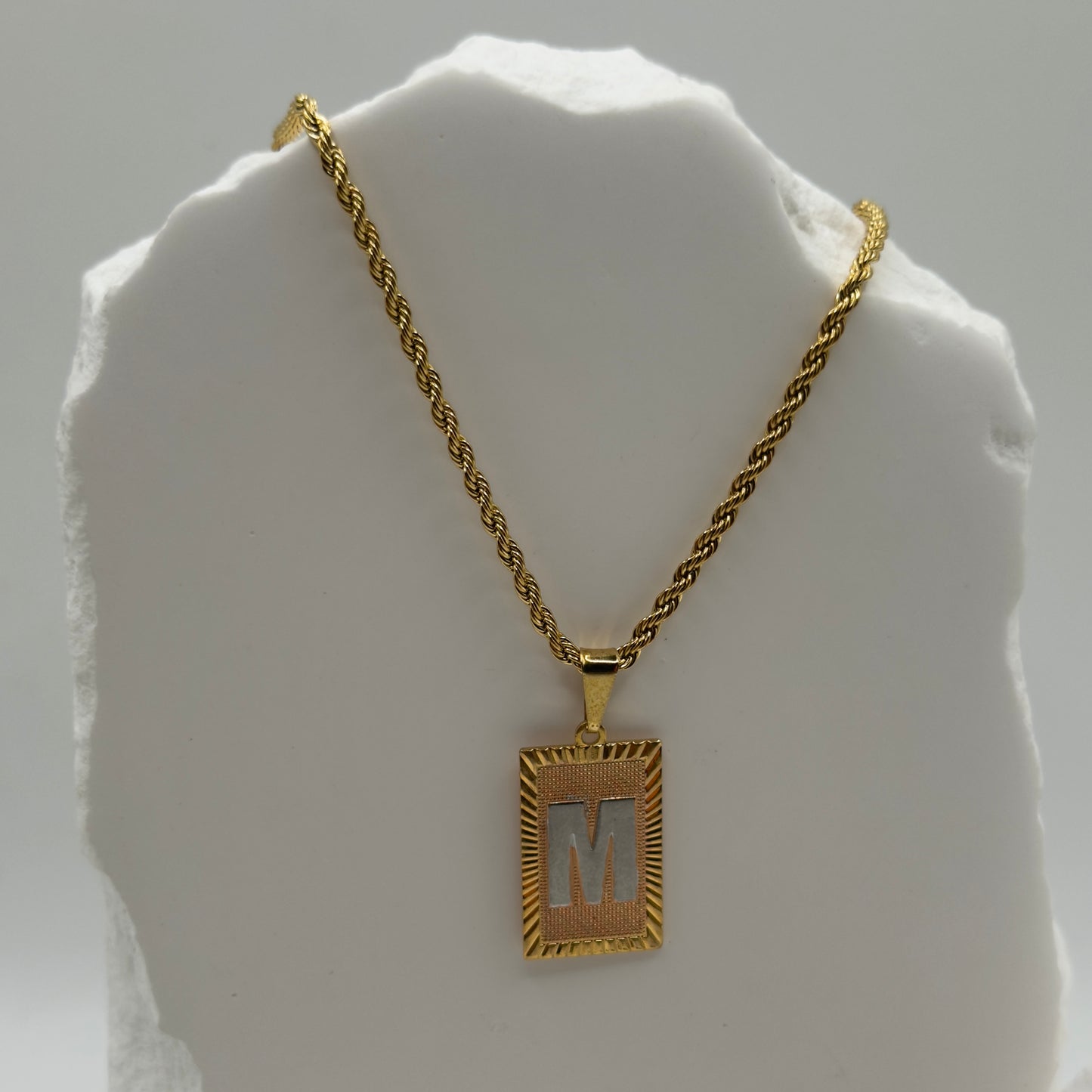 STAMPED & CLAIMED Initial Pendant