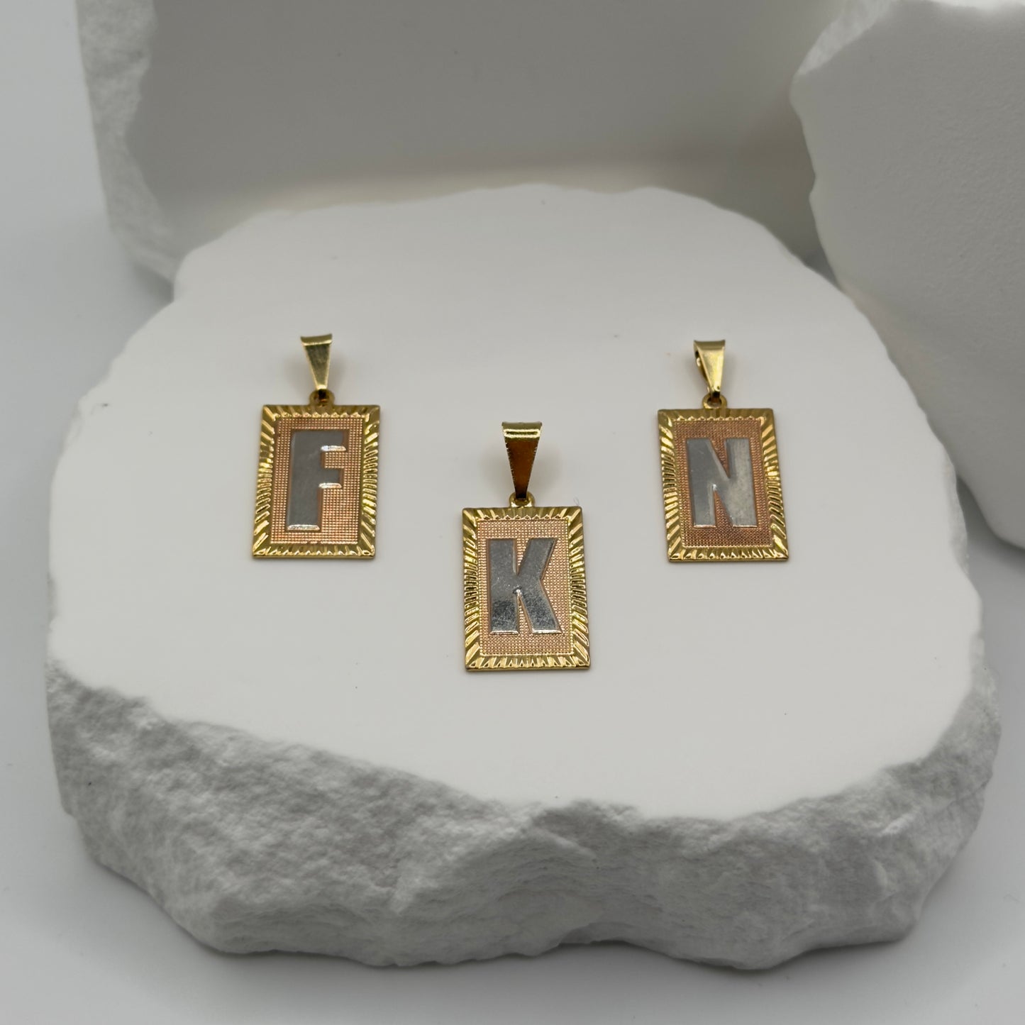 STAMPED & CLAIMED Initial Pendant