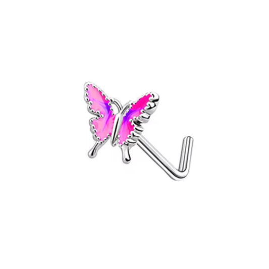 LOVE ME PINK L-Shaped Nose Ring