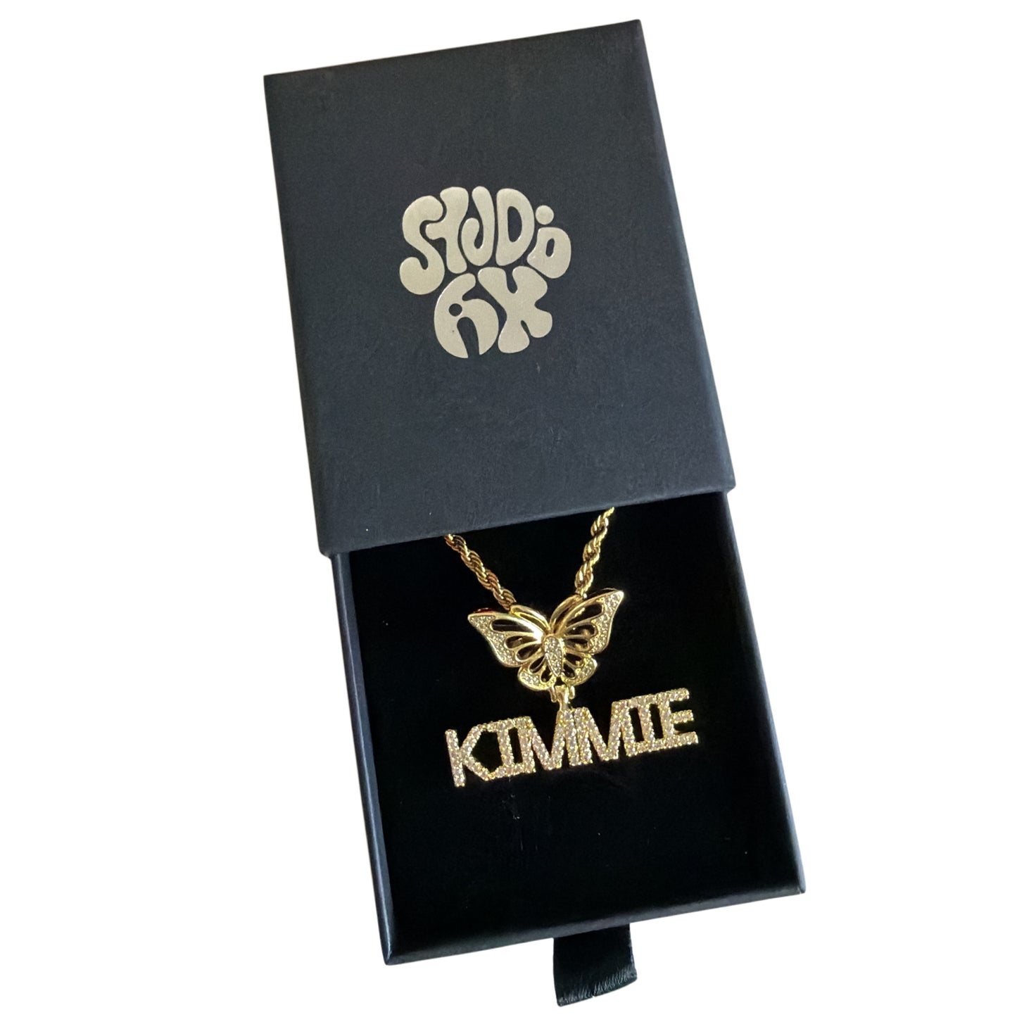 Custom PRETTY WINGS Name Pendant